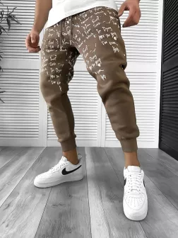 Pantaloni de trening maro conici 172 d2-5.2